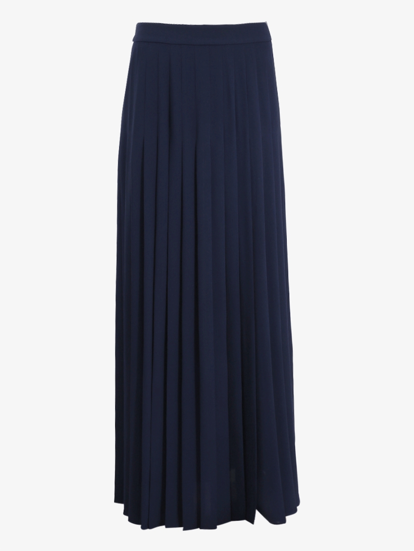Slashed Pleated Long Skirt - A-line, transparent png #739763