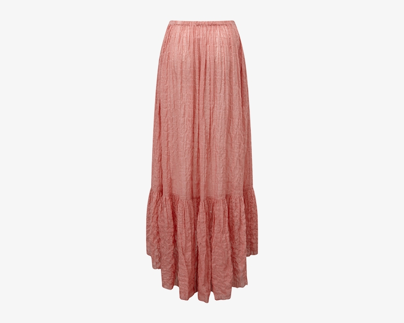 Nicole Cotton Crinkle Maxi Skirt - A-line, transparent png #739942