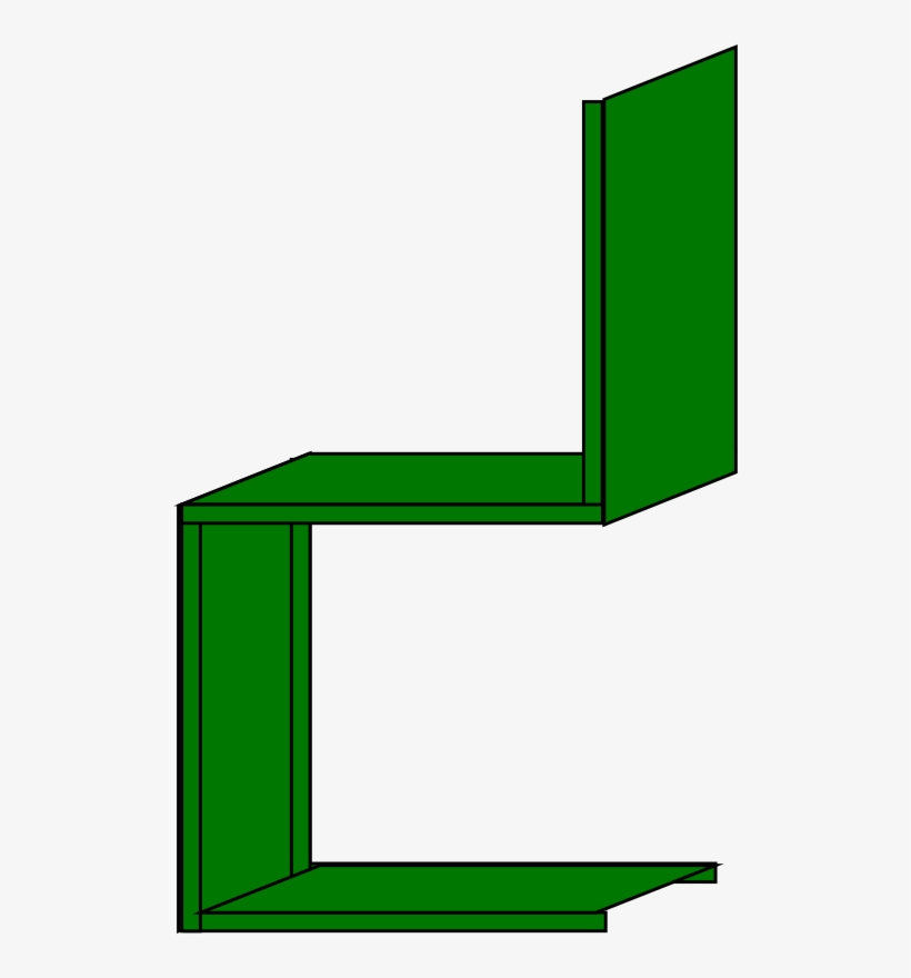 Minimalist Green Chair Side View, transparent png #7301639
