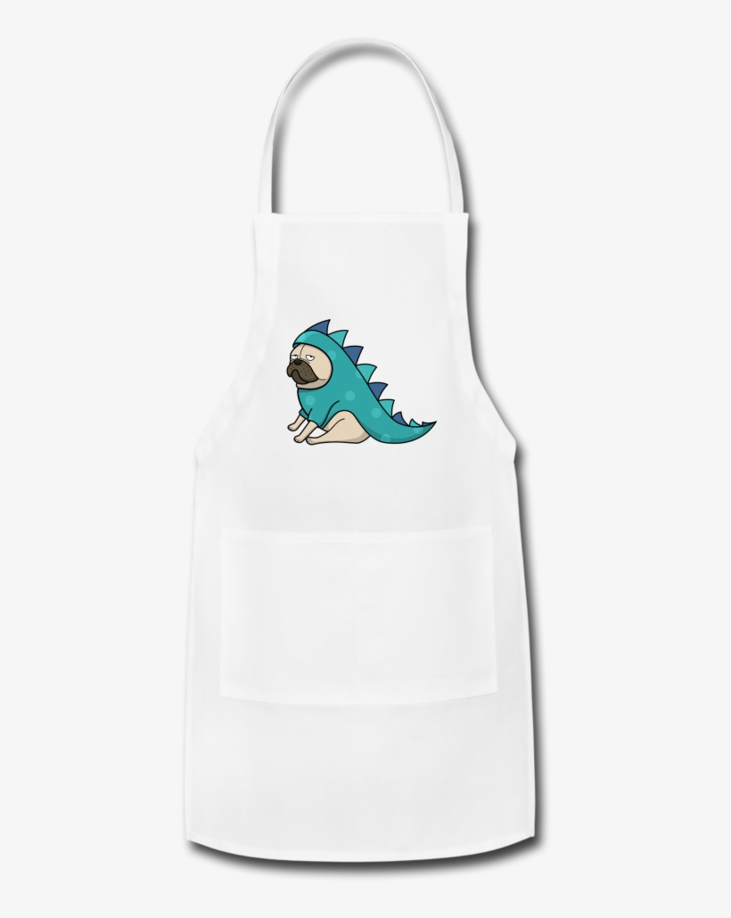 Pug Disguised As A Dragon Apron, transparent png #7302637