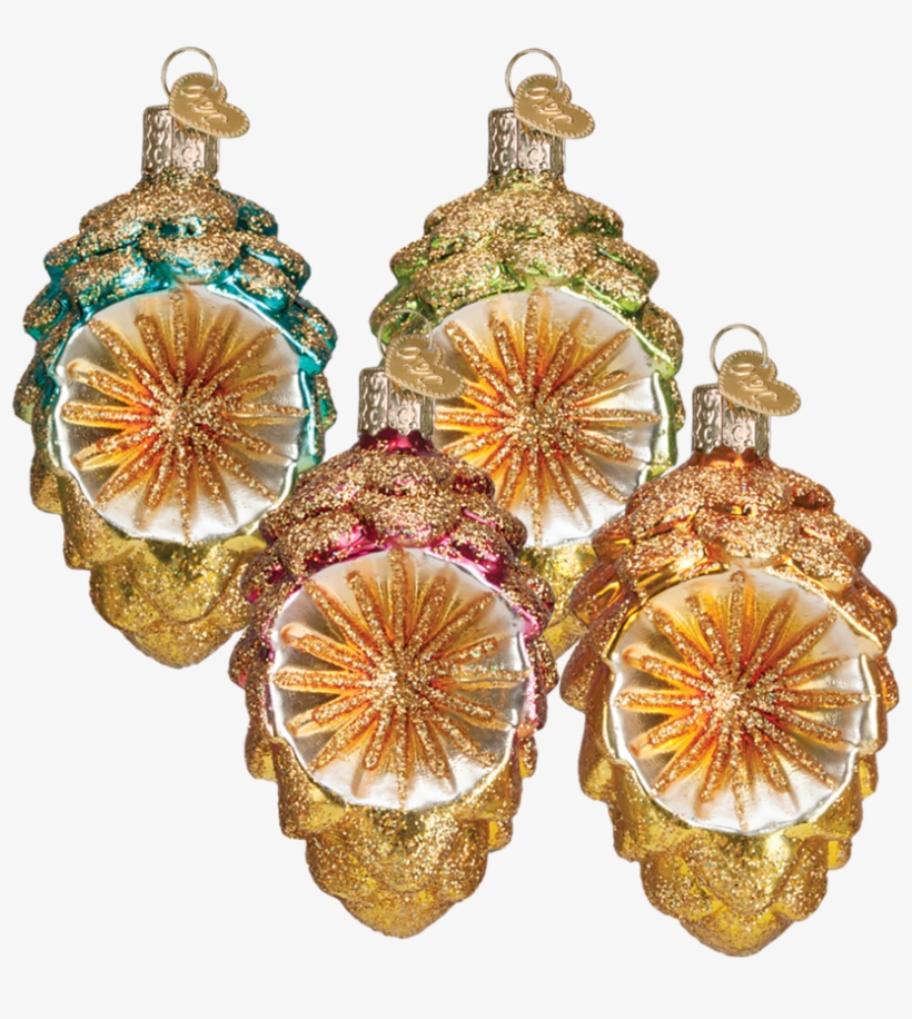 Old World Christmas Colourful Cone Reflector Glass, transparent png #7303660
