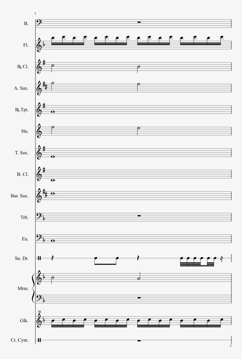 Title Theme Sheet Music Composed By Squad 3 Of 25 Pages, transparent png #7304232