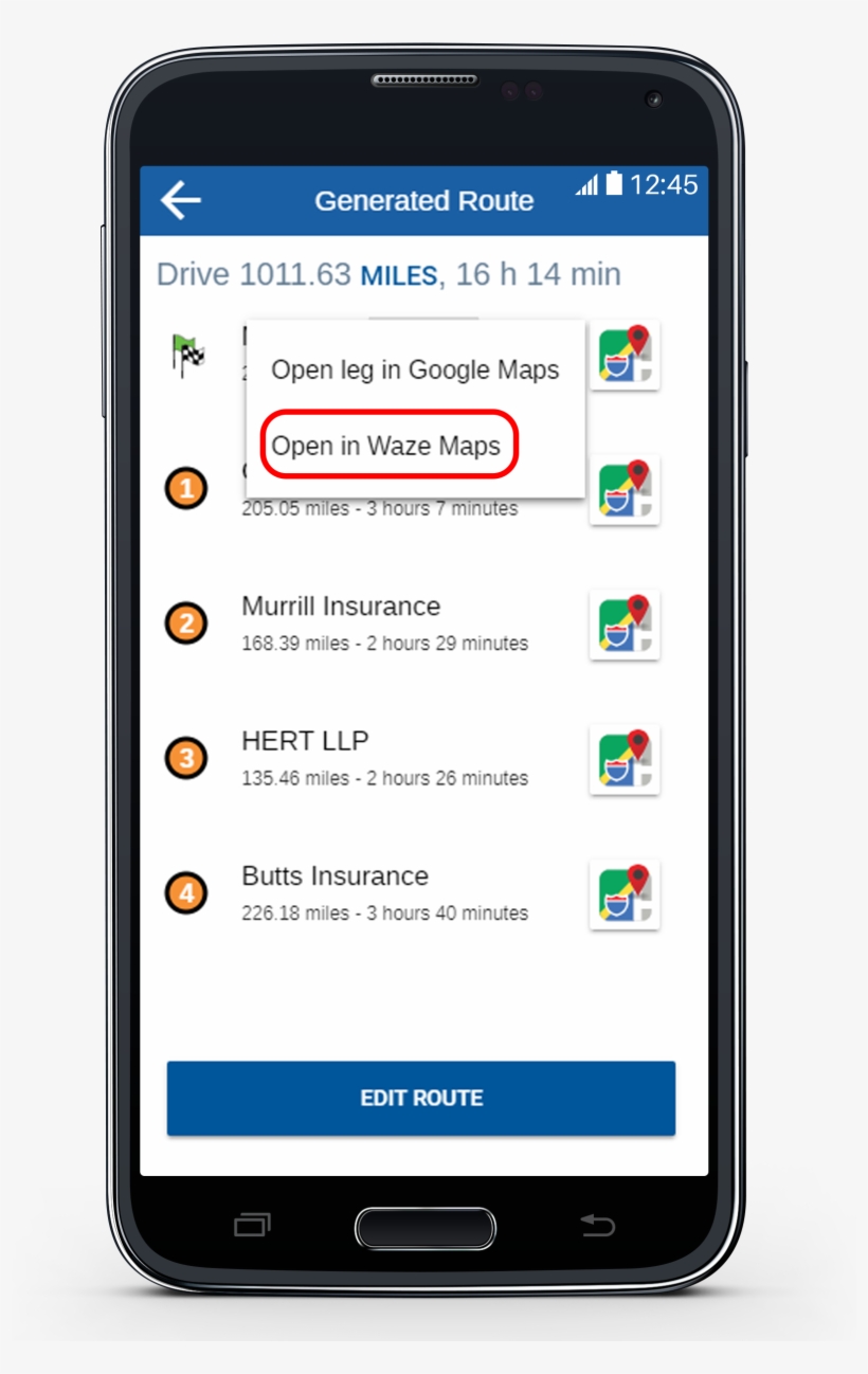 Export Your Route To Waze With Espatial, transparent png #7304349