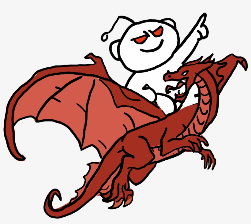 Reddit Snoo Riding A Dragon Free Transparent Png Download Pngkey