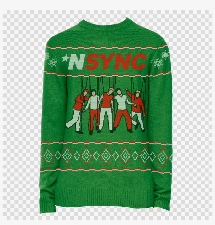 Nsync Christmas Sweater Clipart Nsync Christmas Jumper, transparent png #7305716