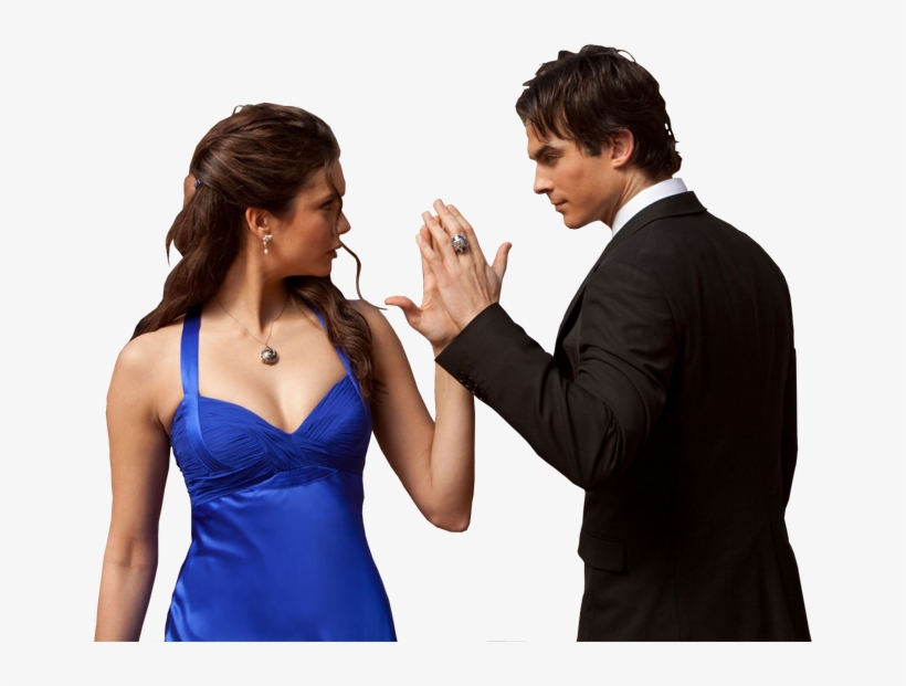 Damon E Elena Png, transparent png #7305892