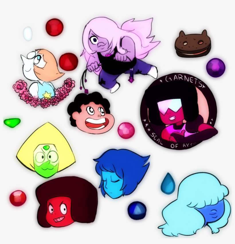 Ruby And Sapphire Lapiz Lazuli Peridot Garnet Steven, transparent png #7305894