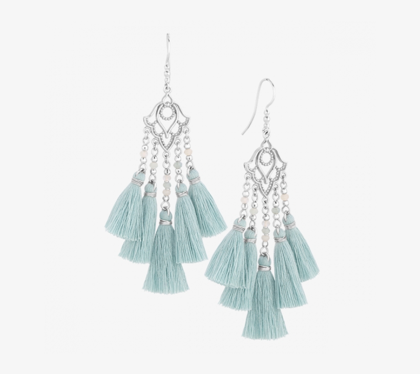 Elena Earrings With Pistachio Tassels, transparent png #7306887