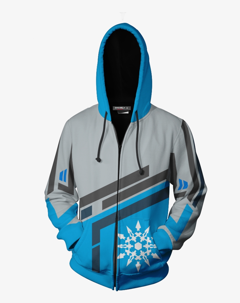 Rwby Weiss Schnee Zip Up Hoodie Fullprinted Zip Up, transparent png #7308188