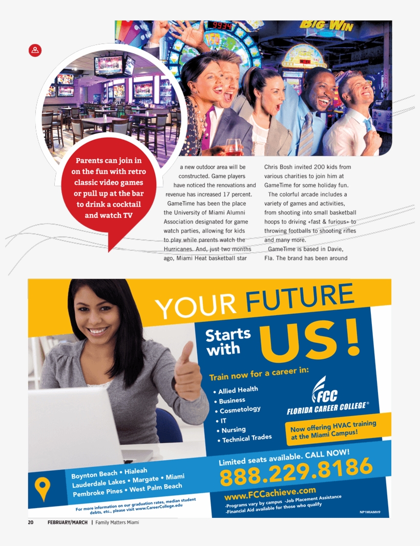 Gametime Miami In Family Matters Magazine Pg3, transparent png #7308651