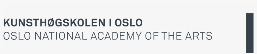 Logo Kunsthøgskolen I Oslo, transparent png #7309525