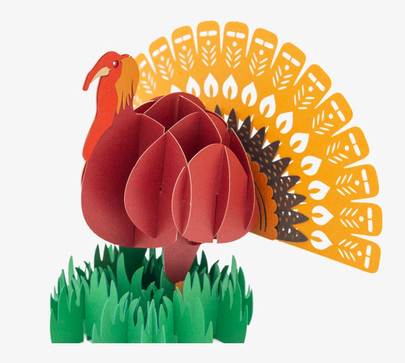 Turkey Thanksgiving Pop Up Card, transparent png #7314051