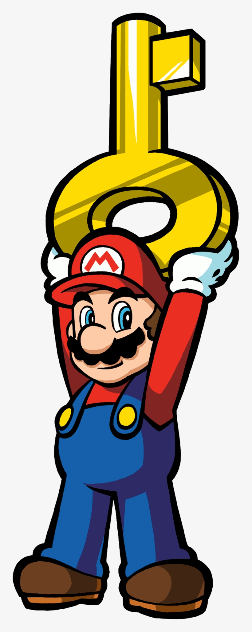 Mario Holding Big Key, transparent png #7314052