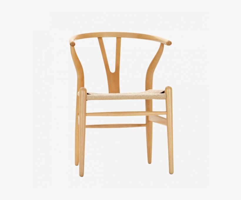 Wishbone Chair Beech Wood, transparent png #7314178