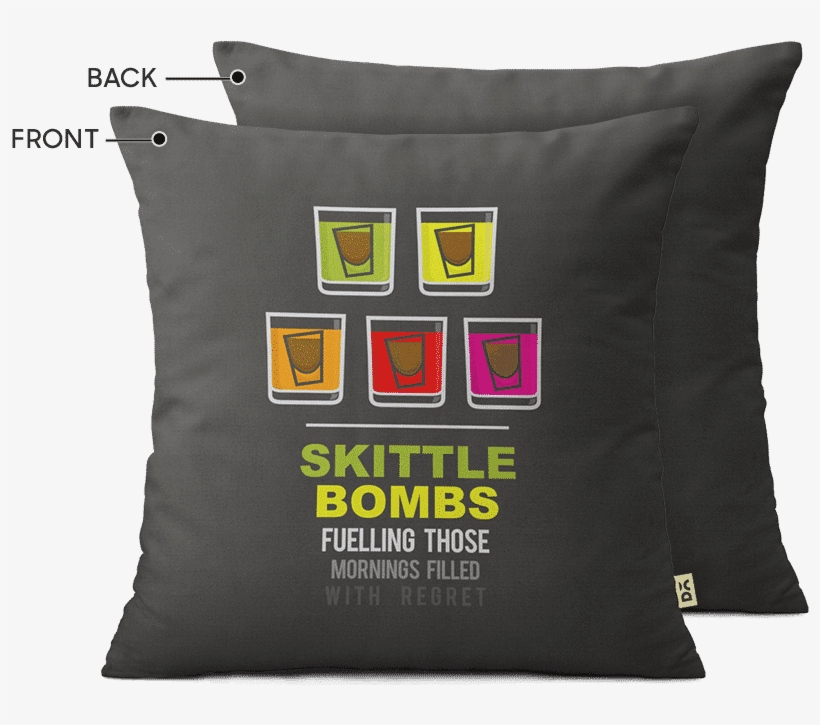 Dailyobjects Skittle Bombs 16" Cushion Cover Two Sided, transparent png #7314667
