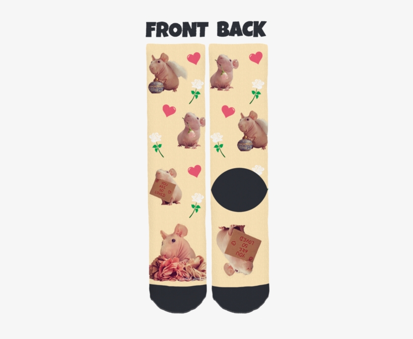Ludwik The Guinea Pig Crew Socks, transparent png #7314783