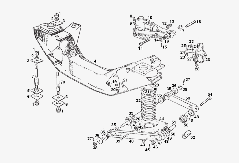 Mgb Crossmember Springs Pans, transparent png #7315344