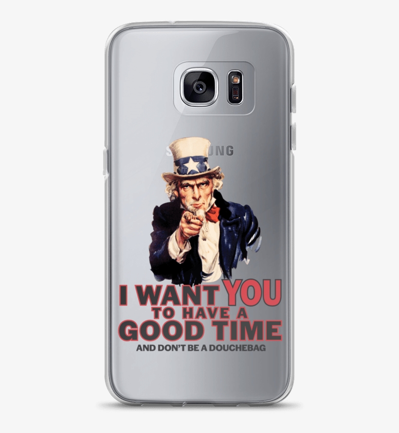 Uncle Sam Good Times Samsung Case, transparent png #7316123