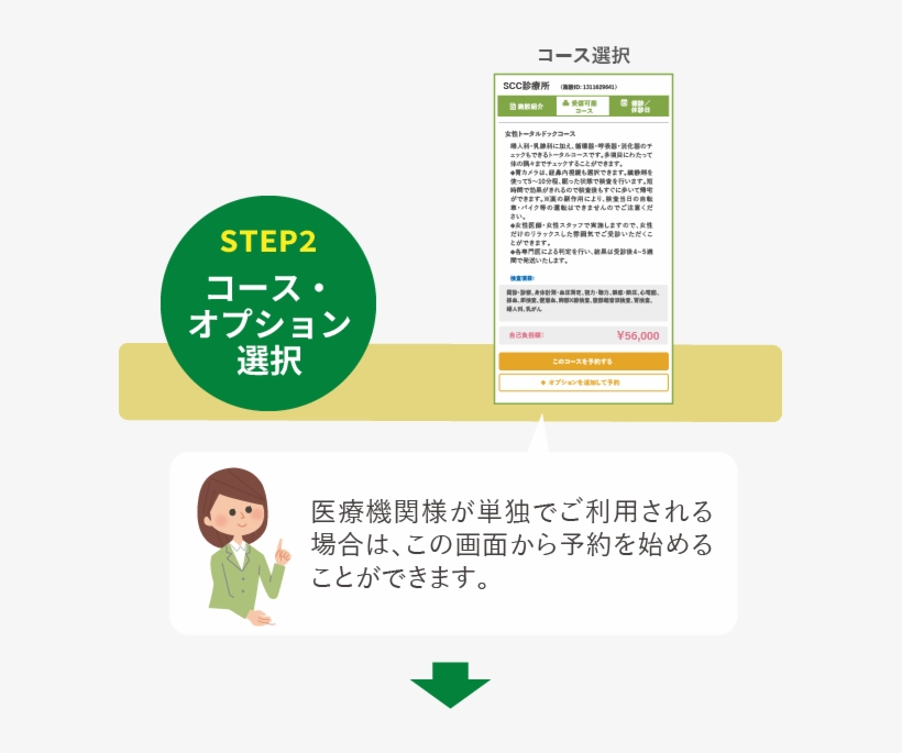 Step2：コース・オプション選択, transparent png #7319622
