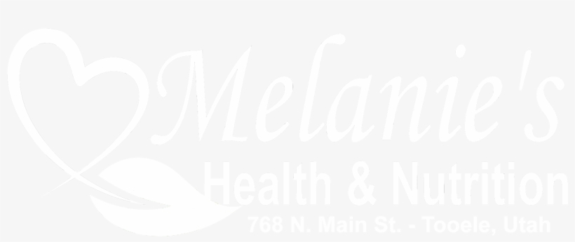 Cropped Melanies Health Logo White 768 N Main Melanie's, transparent png #7321188