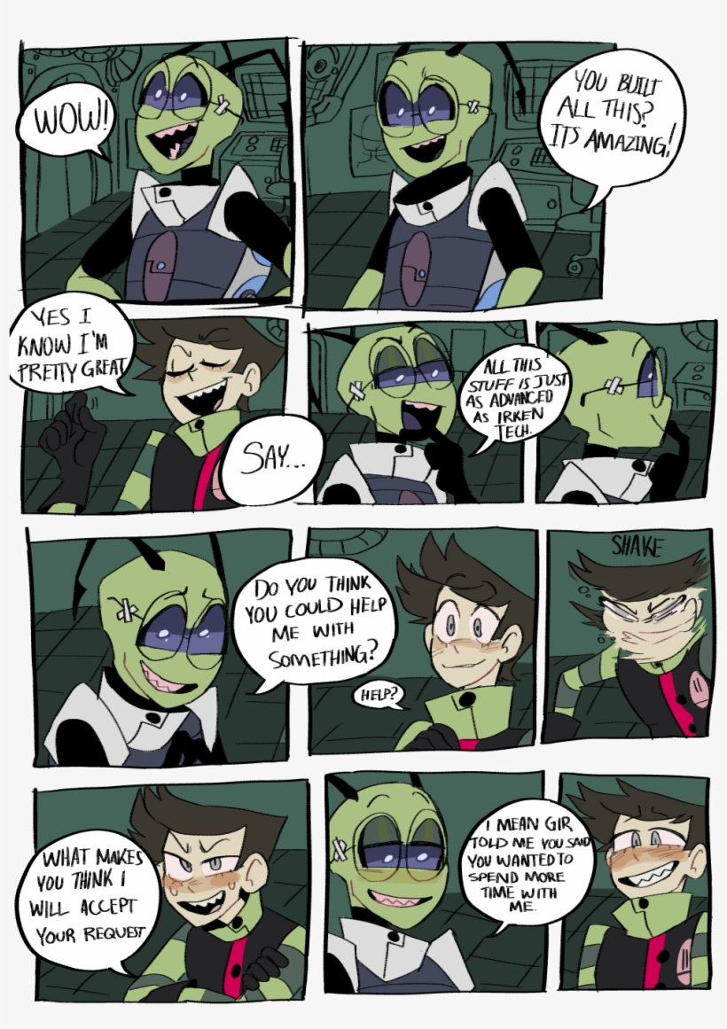 I'm Sorry I Just Love Looking At This Human Zim, transparent png #7322155