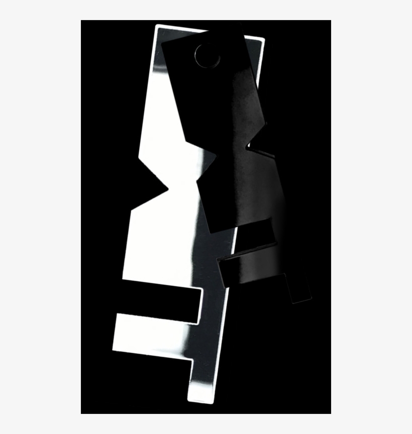 Small Black "exit" On Big Silver-coloured Mirror "exit", transparent png #7324468