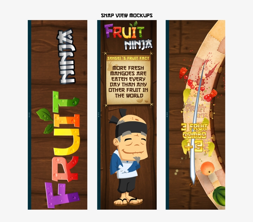 Fruit Ninja Has Always Been A Full Screen Game, It's, transparent png #7325124