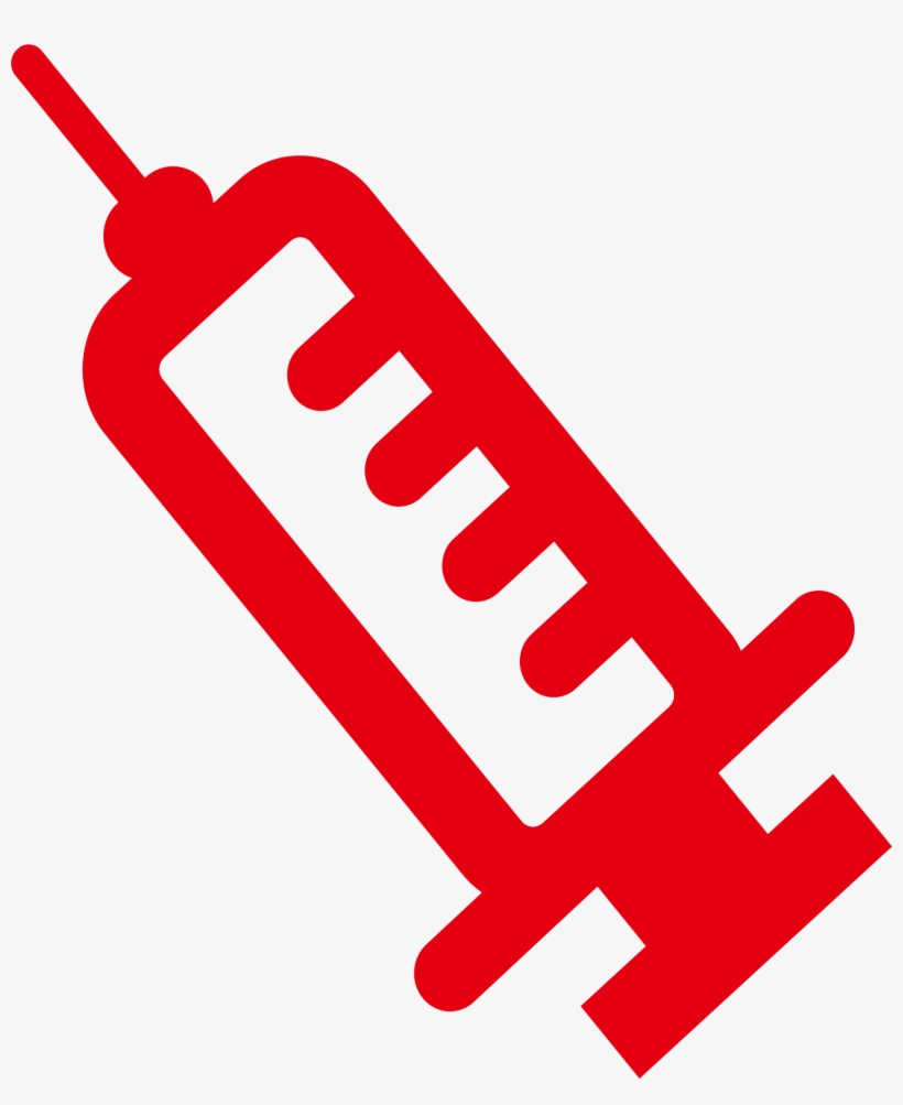 Vector Syringe Red Medical Symbol, transparent png #7325903