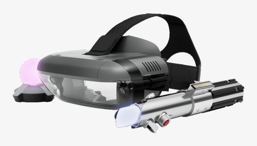 Image Of Lenovo Vr Googles And Lightsaber, transparent png #7326846