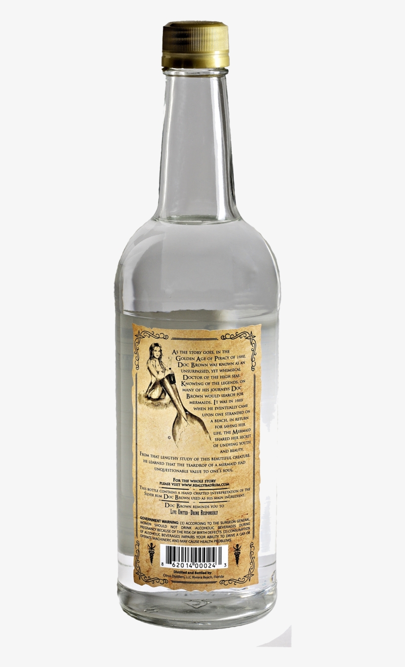 Doc Brown's Really Bad Rum Silver, transparent png #7327629