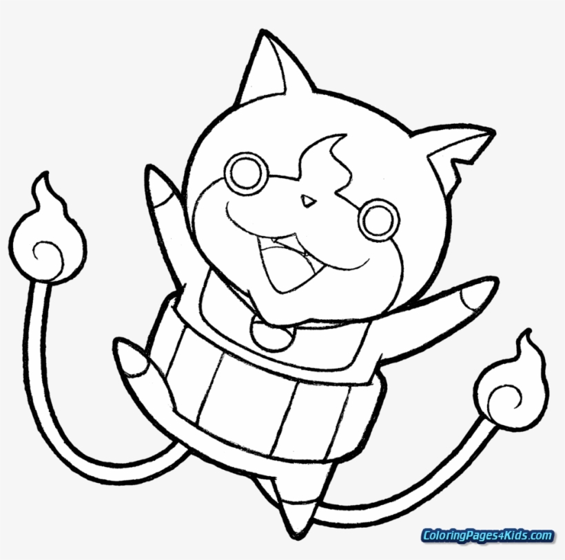 Coloring Pages Yo Kai Watch Coloring Pages For Kids, transparent png #7328795