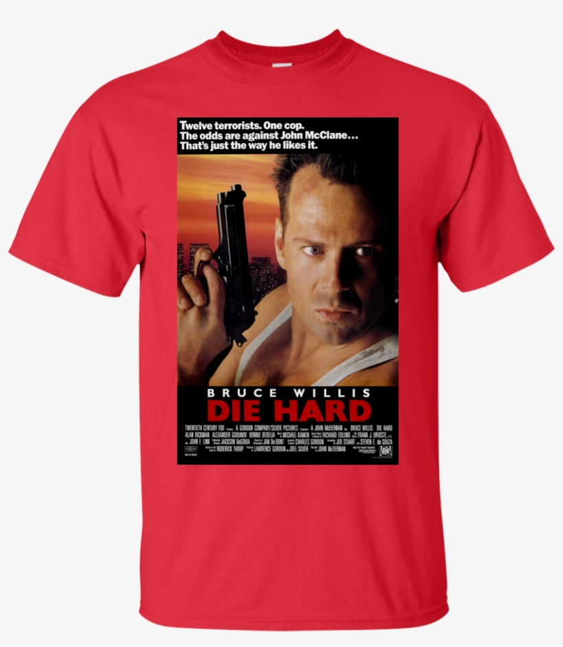 Die Hard Movie Poster T-shirt, transparent png #7329646