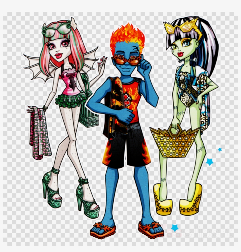 Monster High Swim Class Frankie Clipart Frankie Stein, transparent png #7335620