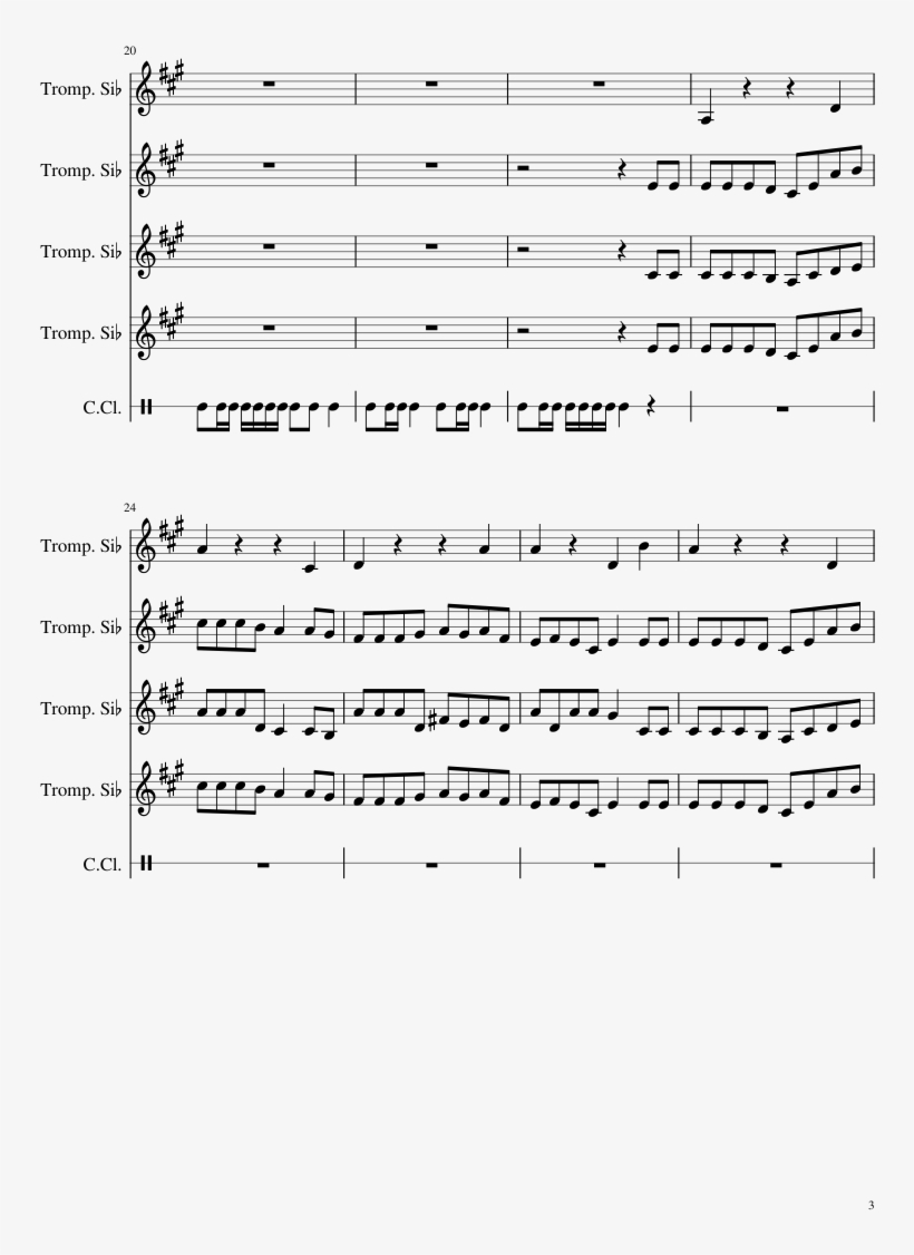 Gakuentoiro Desu Sheet Music 3 Of 11 Pages, transparent png #7335743