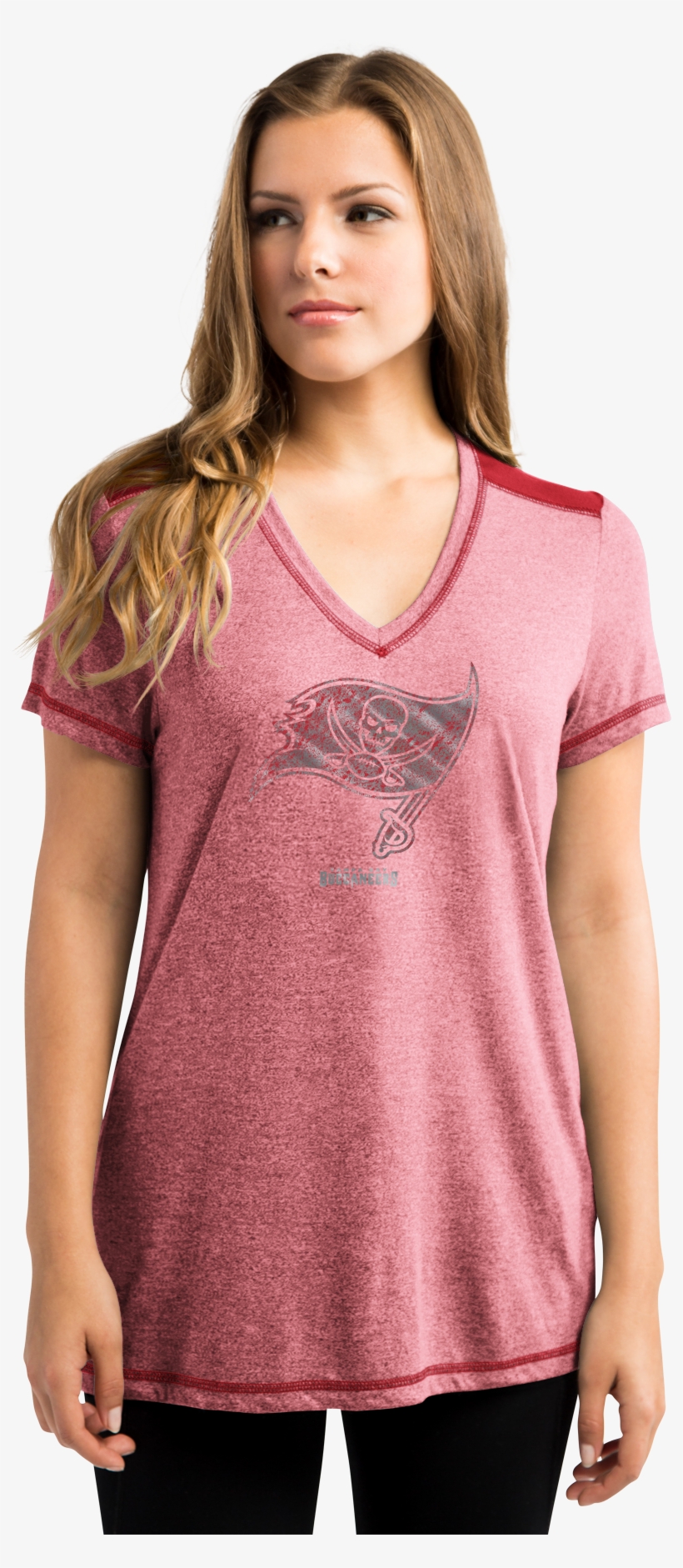 Majestic Buccaneers Women's Red Bright Lights Tee By, transparent png #7336271