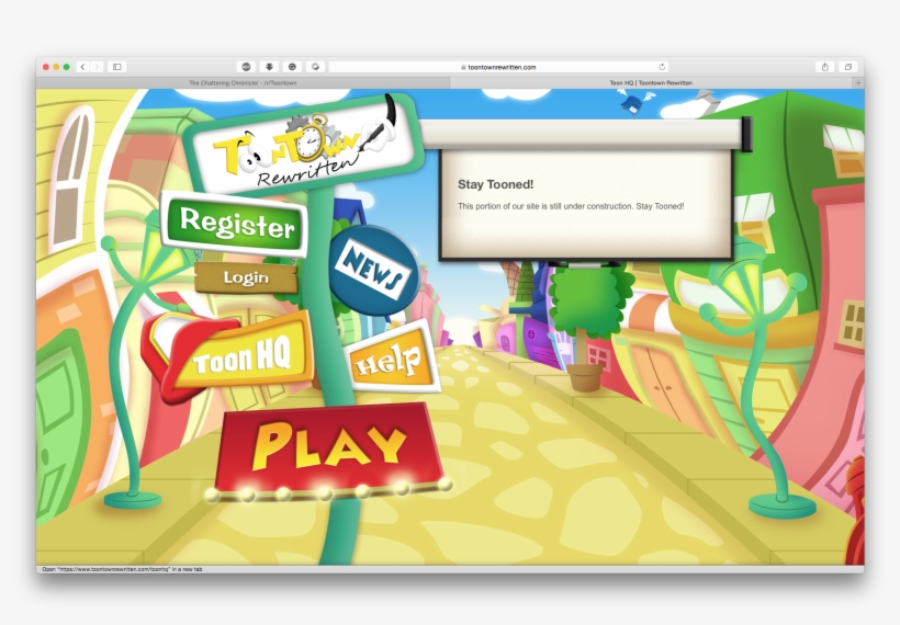 Has The Toon Hq Portion Of Ttr's Website Ever Been, transparent png #7337631