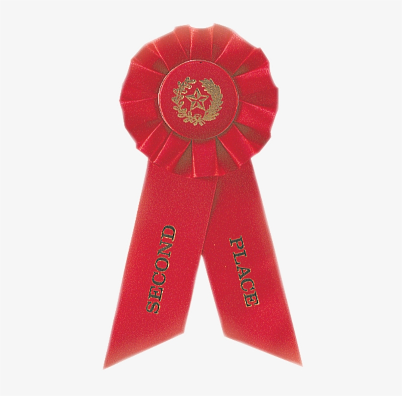 2nd Place Red Rosette Ribbon, transparent png #7338217