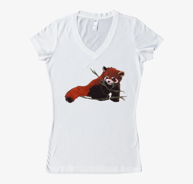 Red Panda Love Women's V-neck, transparent png #7338706