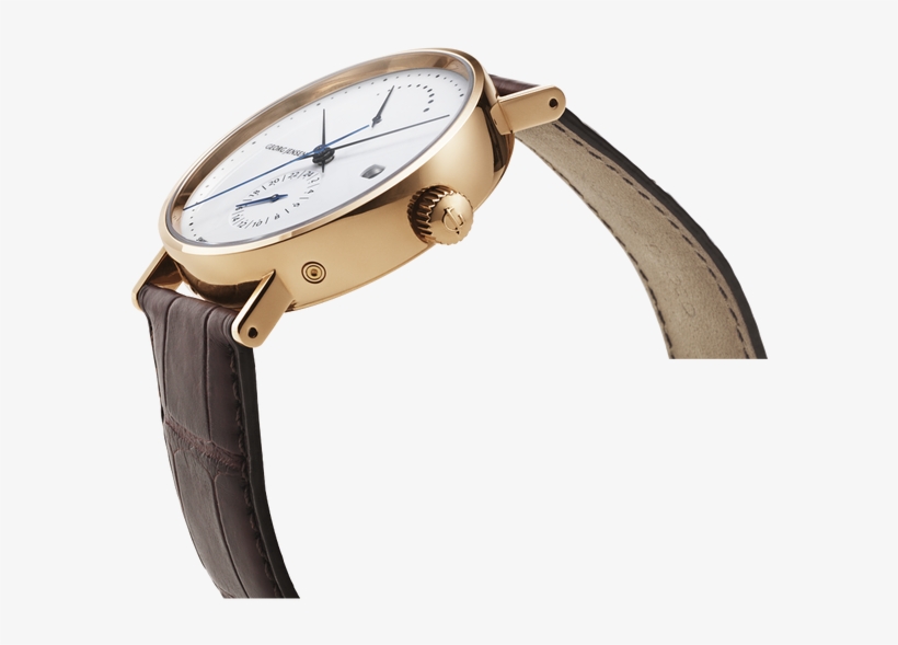 41 Mm, Power Reserve Gmt Automatic, White Dial/gold, transparent png #7340720