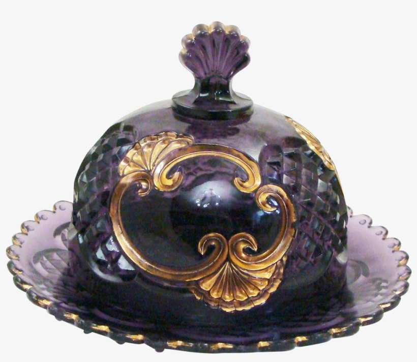 Croesus Amethyst With Gold Trim By Riverside Round, transparent png #7341308