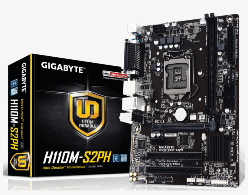 Placa Mãe Gigabyte Ga H110m S2ph Ddr4 Lga, transparent png #7341833