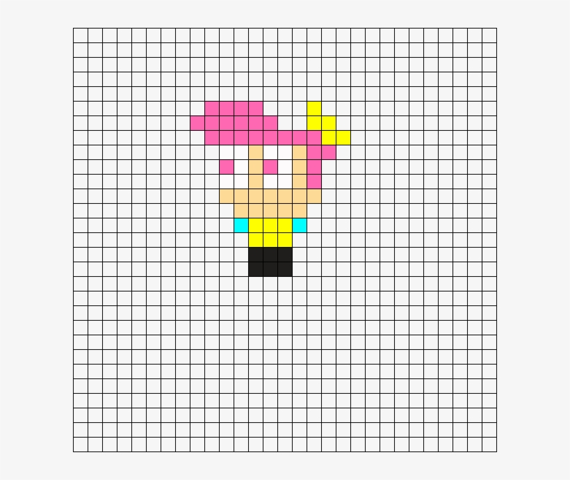 Wanda Fairly Odd Parents Perler Bead Pattern, transparent png #7341877