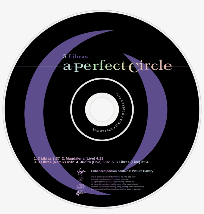 A Perfect Circle 3 Libras Cd Disc Image, transparent png #7342326