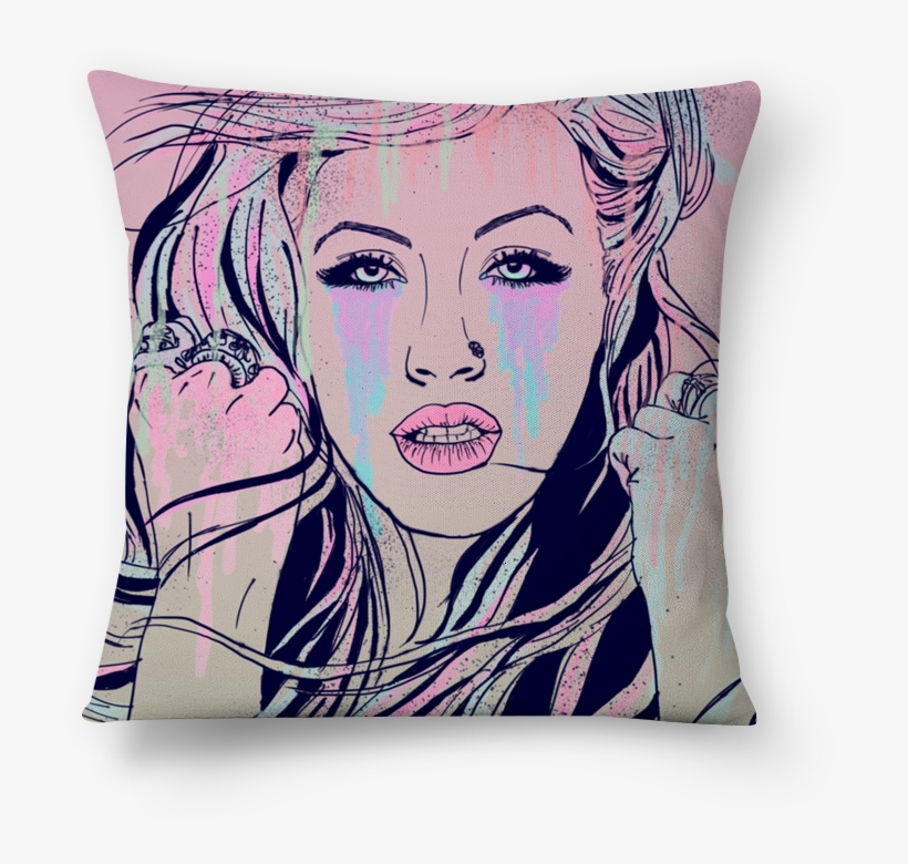 Almofada Stripped Colors De Christina Aguilera Brasilna, transparent png #7342785