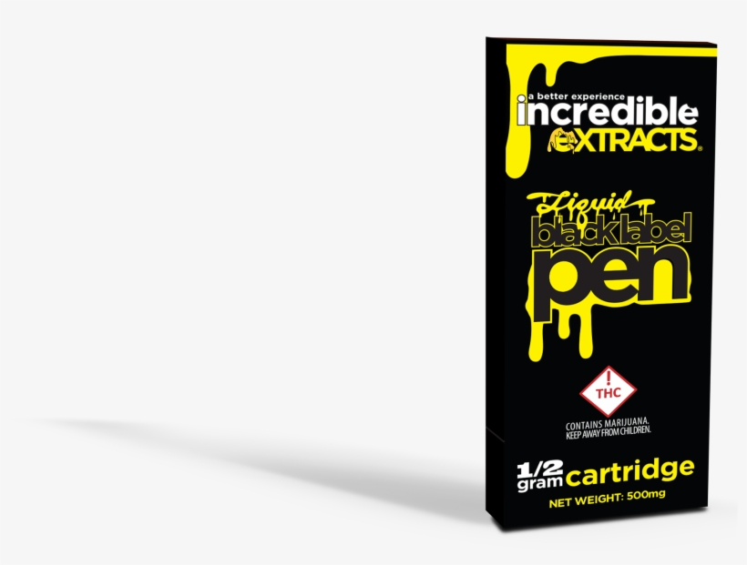 Incredible Extracts Uncut Liquid Black Label Pen, transparent png #7343987