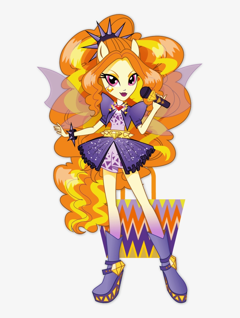 Cutiepie19 Images Adagio Dazzle Rainbow Rocks Character, transparent png #7344407