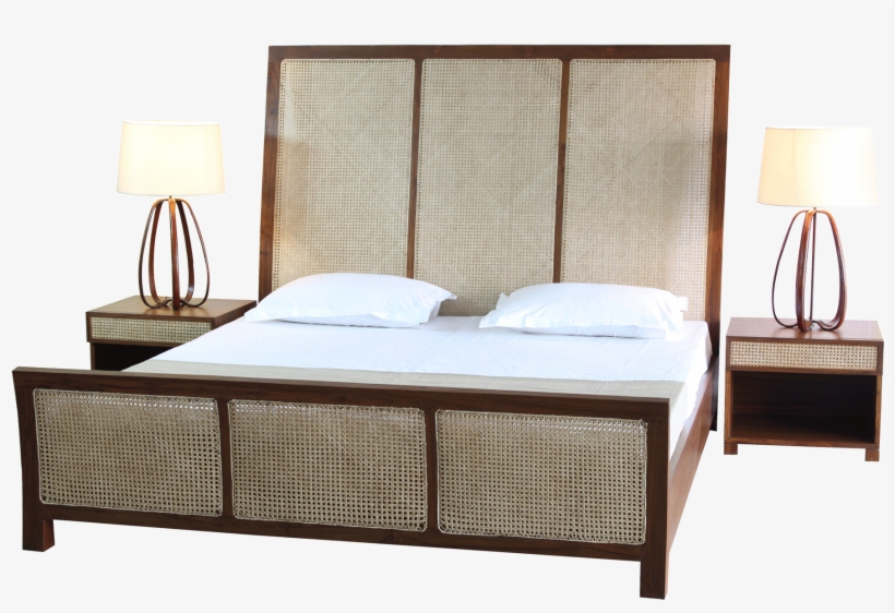 Cane Weave Double Bed, transparent png #7345294