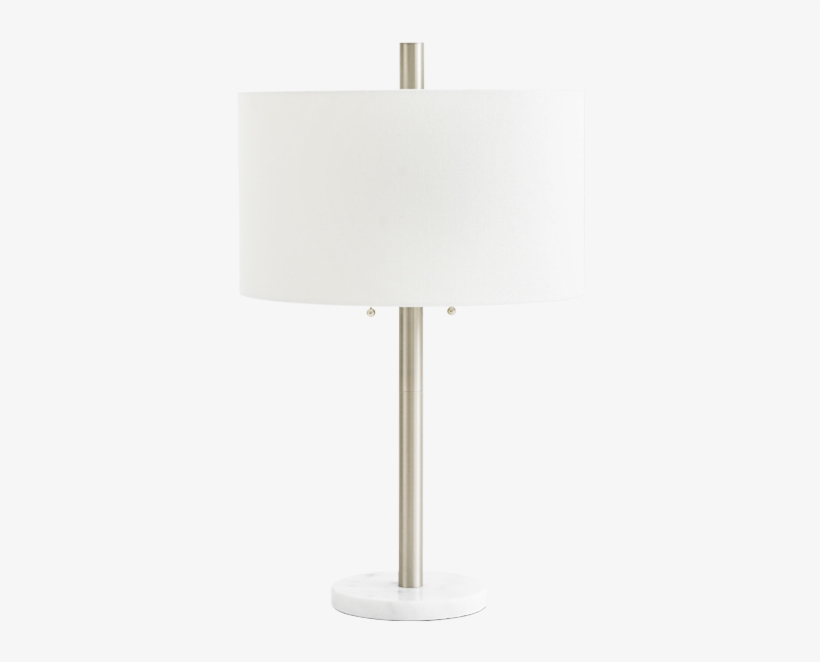 Image For Table Lamp In Metal And Marble With White, transparent png #7346827