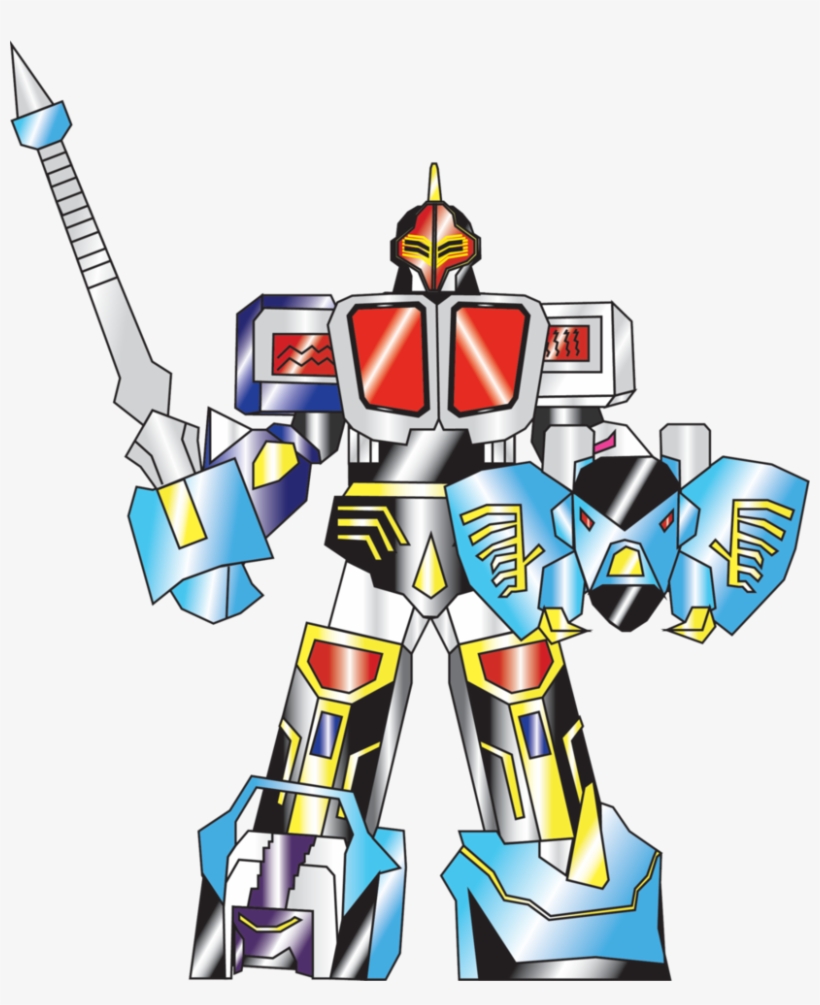 Knight Megazord Sword Shield Striker Mode By Nobird27, transparent png #7347184