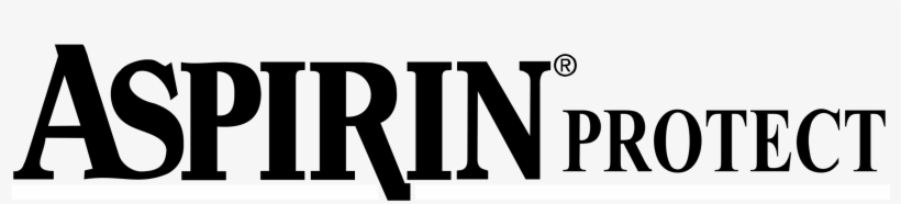 Aspirin Protect 01 Logo Black And White, transparent png #7348418